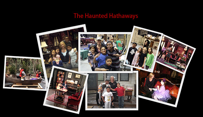 Helen Gordon Acting Coach on set of hit TV show The Haunted Hathaways