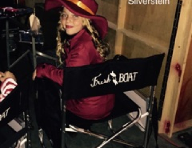 Lily Mae Silverstein on set of Fresh off the Boat